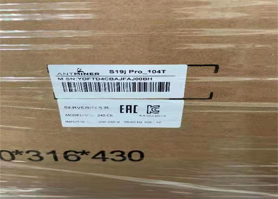 이더넷 아식 Bitmain Ant갱부 S19 Pro 3250W BTC 중고 채굴기
